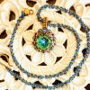Beaded Necklace "Blue Ocean" - Image 3