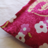 Lavender eye pillow - Pink Daisies detail -Alfred Shaheen fabrics