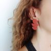 Cinnamon statement polymer clay dangle earrings - Image 4