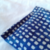 Lavender eye pillow Batik blue squared detail