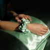 Satin Scrunchie - light green - Image 3