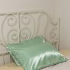 Satin pillowcase green