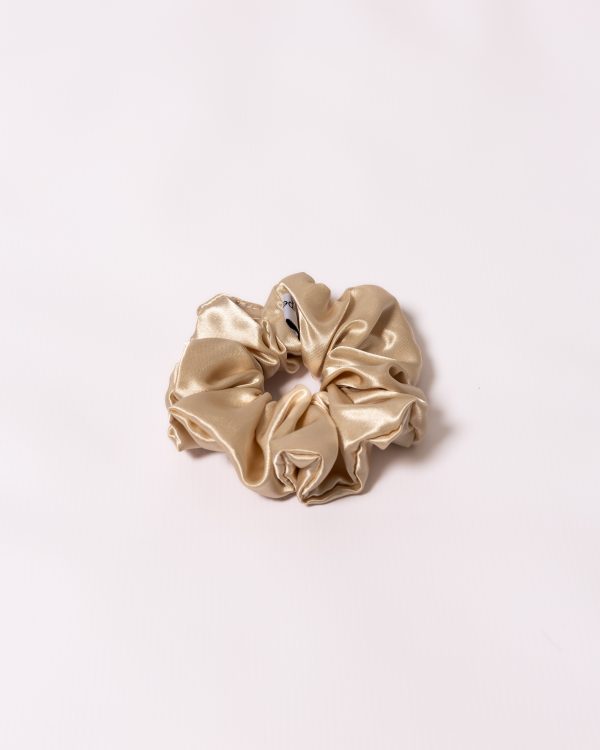satin scrunchie - Champagne