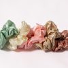 Set of 5 - satin scrunchies