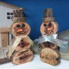 Log snowmen decorations - Image 2