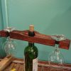 Wine bottle and twin glass displays - Image 12
