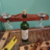 Wine bottle and twin glass displays - Image 6