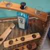 Wine bottle and twin glass displays - Image 4