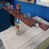 Driftwood Spirit/liquor and shot glass display