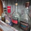 Rustic, repurposed wood, wall-mounted drinks bar with shelf - Image 7