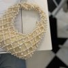 Kate Pearl-Embroidered Fabric Clutch - Image 3