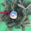 Pebble Ornaments On Wood Slices - Image 21