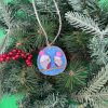 Pebble Ornaments On Wood Slices - Image 17