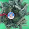 Pebble Ornaments On Wood Slices - Image 12