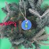 Pebble Ornaments On Wood Slices - Image 3