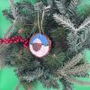 Pebble Ornaments On Wood Slices - Image 10