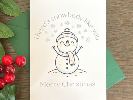 christmas cards theres snowbody like you