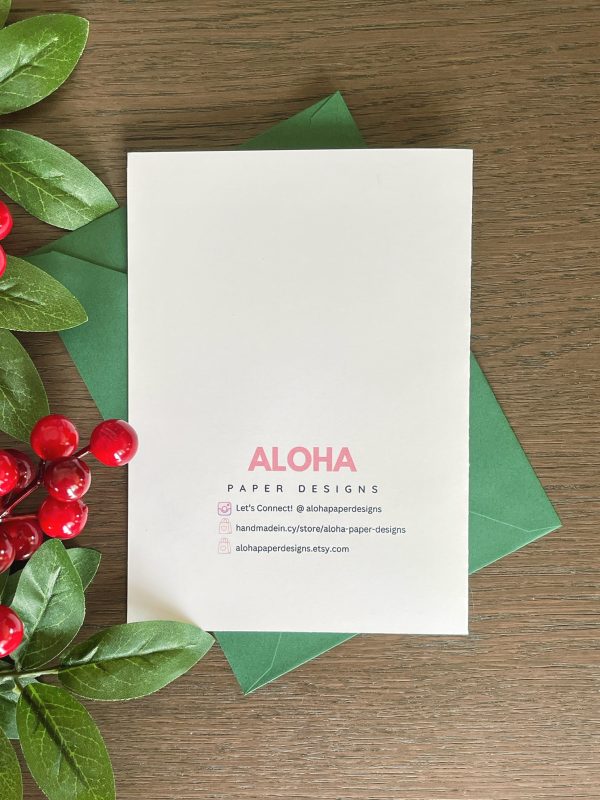 Christmas Card | FA LA LA LA LA | Bold Pastel Holiday Design - Image 3