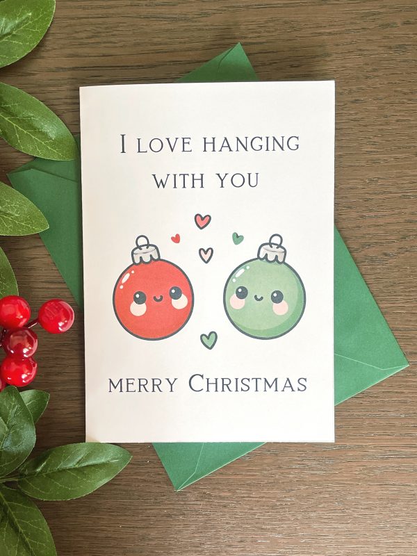 christmas ornaments card