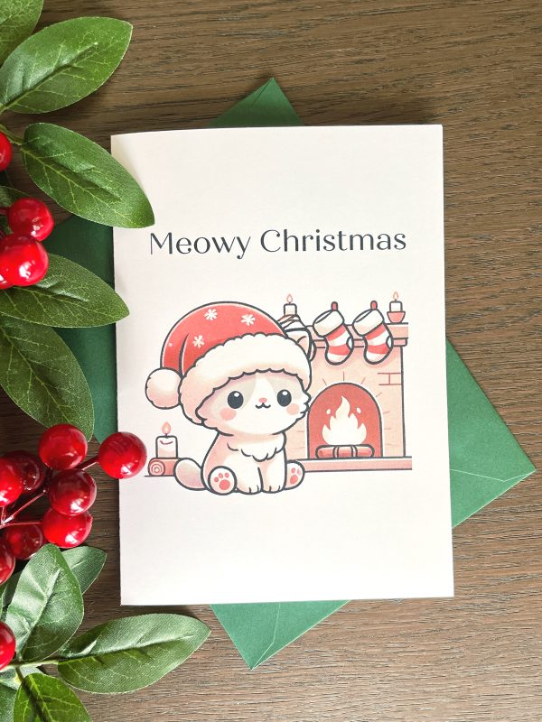 cat christmas card