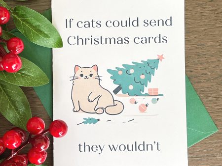 cat christmas card