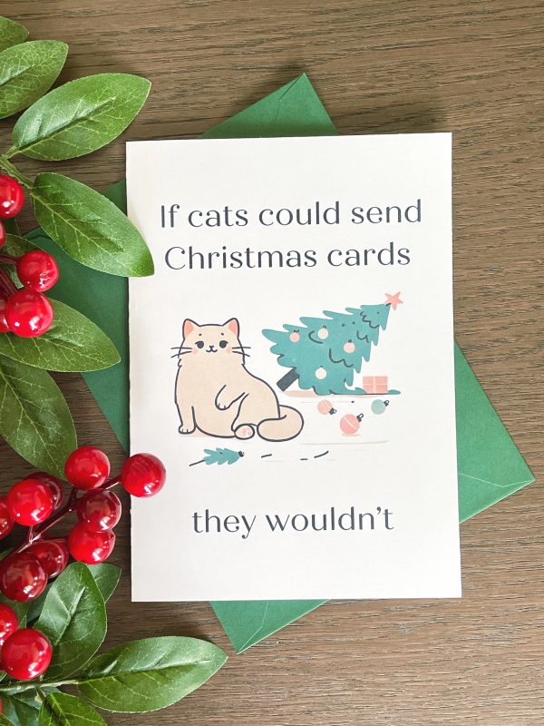cat christmas card
