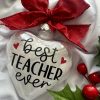 Christmas bauble teacher gift.