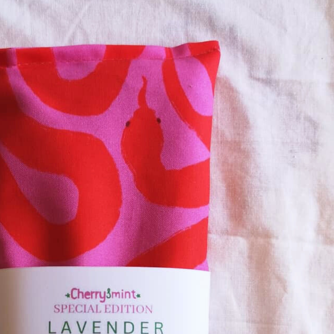 lavender eye pillow cherry and mint special edition snakes detail