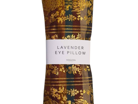 yogion Lavender eye pillow Royal brown stripes