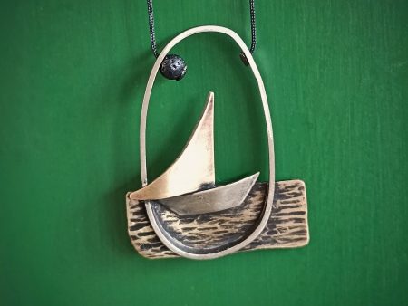 Boat Sail away necklace