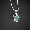 Apatite silver sun necklace - Image 3