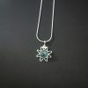 Apatite silver sun necklace - Image 2