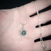 Apatite silver sun necklace - Image 4
