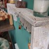 Rustic wall mounted coat rack and shelf - Image 4