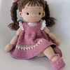 Handmade crocheted stylish set of clothes for Doll Mari - Tulips