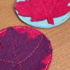 Charming Felt 'Leaf' Coasters - Set of 4 - Image 7