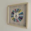 Adorable Framed Felt Lion -25x25cm