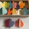 Charming Felt 'Leaf' Napkin Holders- Set of 12