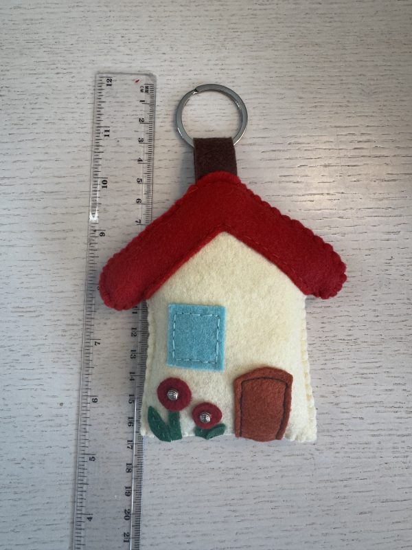 Sweet Felt 'Home' Keyring Charm