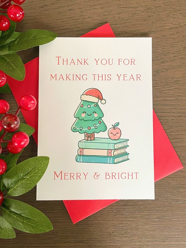 Christmas Card | For Teachers | Thank You for Making This Year Merry and Bright