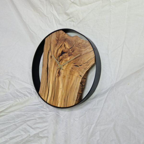 Wall Clock in Olive Wood - Image 2