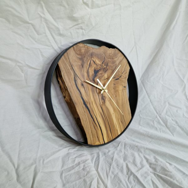 Wall Clock in Olive Wood - Image 3