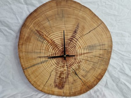 Wall Clock in pine