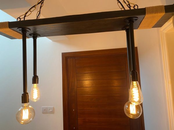 One Of A Kind Hanging Pipe Lights - Image 3