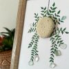 Handmade Seaglass Art – Plant Lover Gift, Coastal Wall Hanging, Ocean Inspired Art Creation