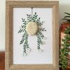 Handmade Seaglass Art – Plant Lover Gift, Coastal Wall Hanging, Ocean Inspired Art Creation - Image 2