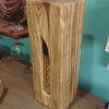 Repurposed solid olive block table lamp - Image 8