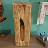 Repurposed solid olive block table lamp - Image 7