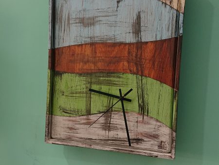 Multi-piece hardwood clock