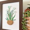 Pretty Floral Arrangement Made With Sea Pottery and Seaglass - Image 3